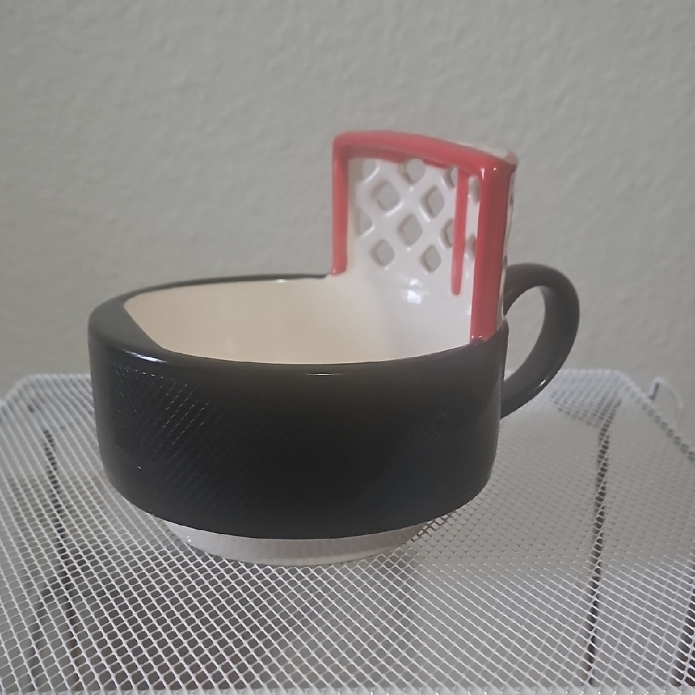 Hockey Mug - Black and Red